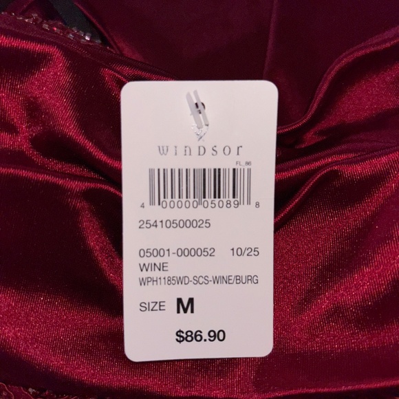 Windsor Julietta Bustier Lace-Up Satin Mini Dress - Picture 2 of 2